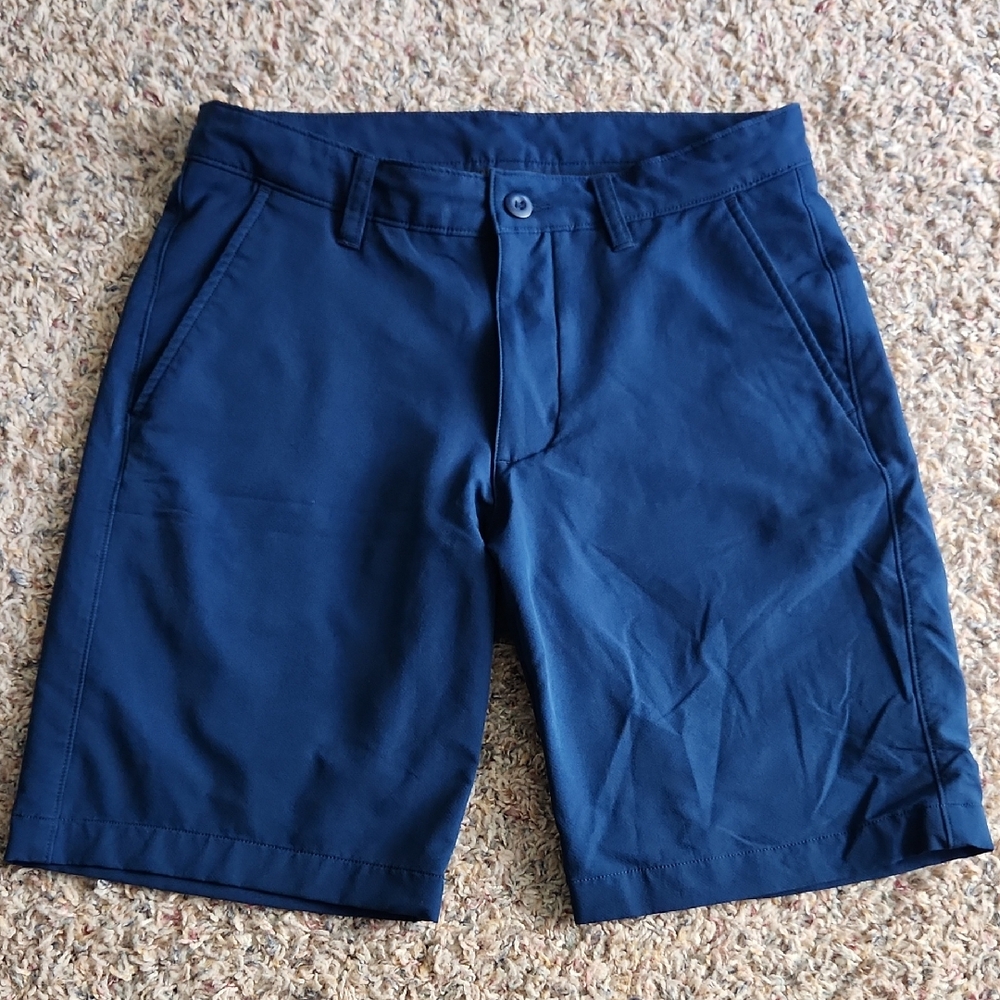 Under Armour Dark Blue Flat Front Shorts